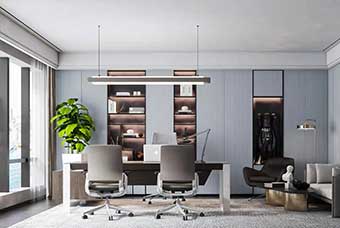 临沧轻奢风格-书房