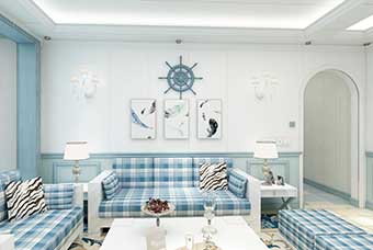 临沧地中海风格-客厅