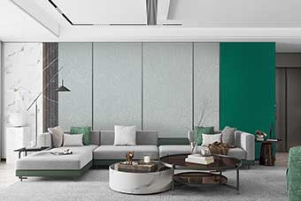 临沧轻奢风格-客厅