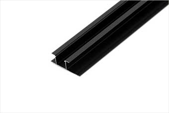 临沧航空纤维墙咔铝合金带灯中条(哑黑氧化)